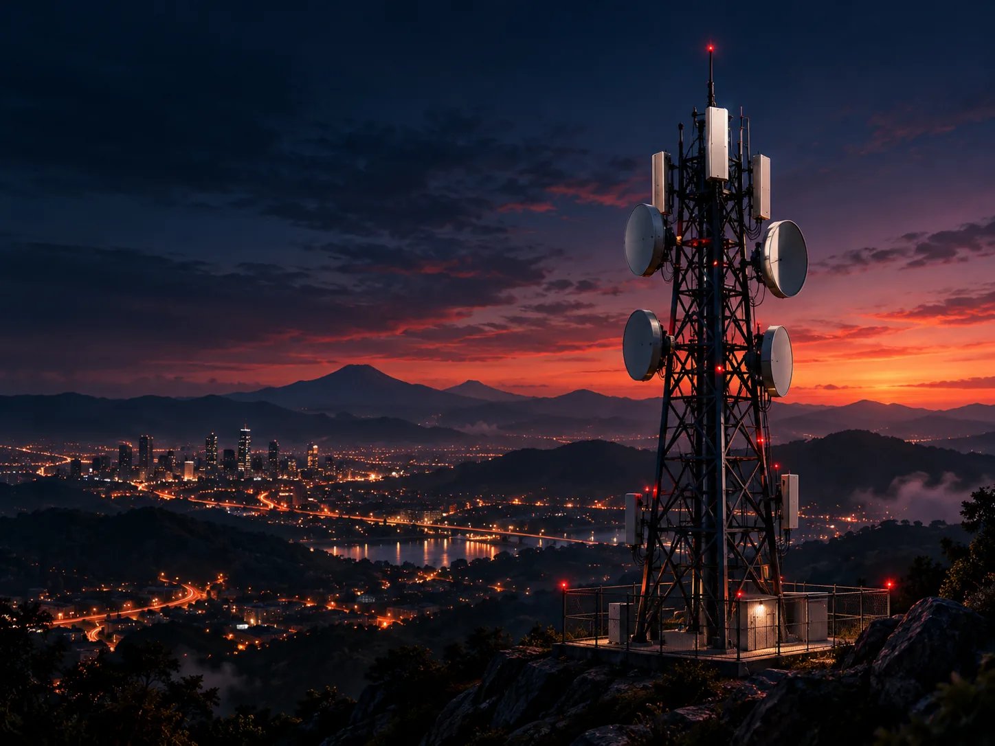 Menara infrastruktur telekomunikasi
